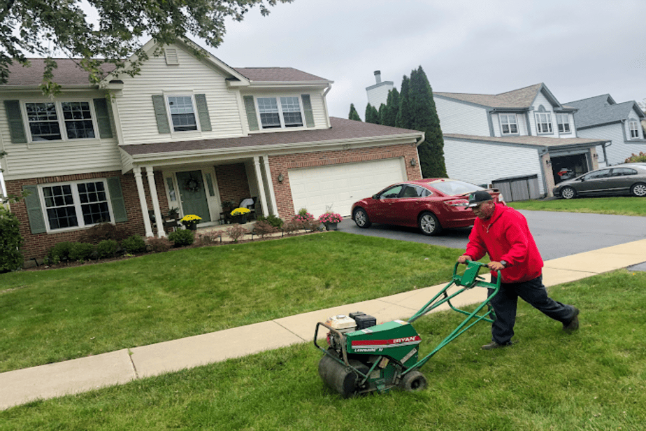 lawn aeration beach park