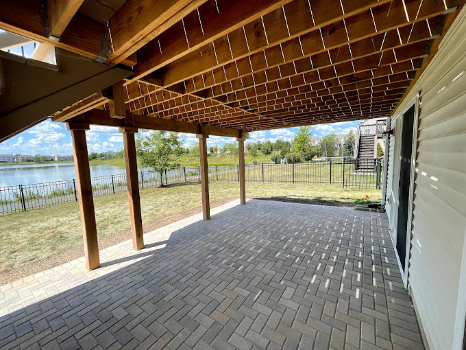 brick patio installation beach park